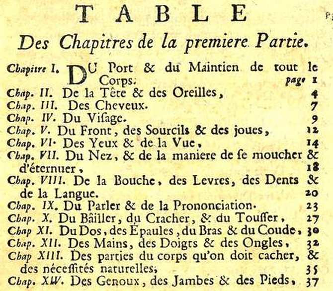 La table : première partie
