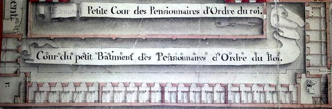 Détail d'un dortoir du pensionnat d'Angers