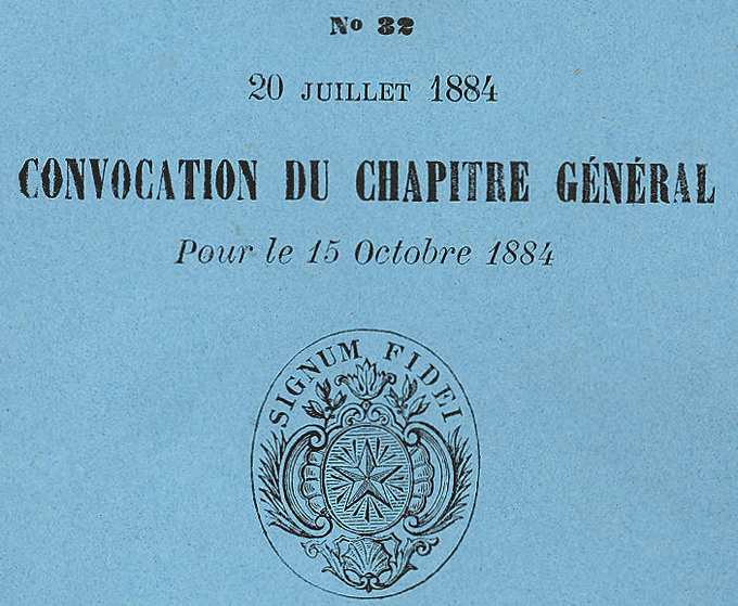 Convocation au Chaptire de 1884