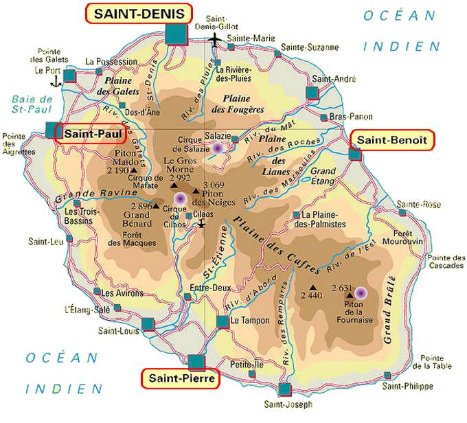 l'île de La Réunion et les établissement lasalliens