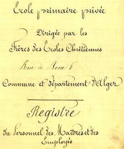 Registre du personnel