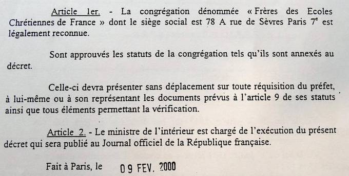 La reconnaissance légale (Cliquez pour lire le texte)