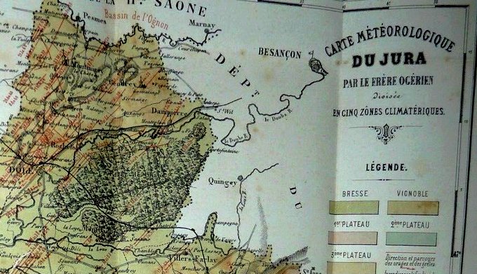 Carte météorologique de Jura (détail)