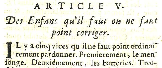 La Conduite : deuxième partie, début de l'article 5