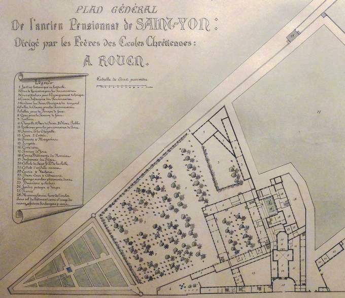 Plan d'une partrie de la propriété de Saint-Yon