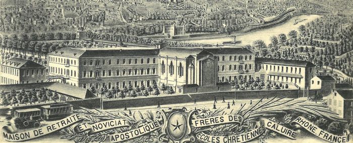 Vue de la maison de Caluire et de la Saône