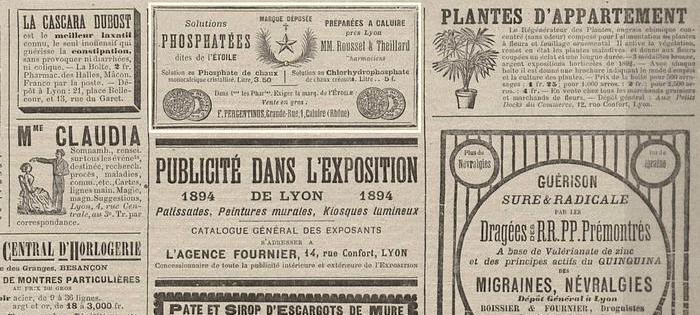 Publicité dans le journal Le Progrès