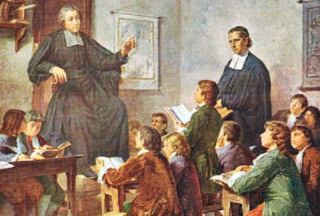 Jb de La Salle, enseignant (tableau de Cesare Mariani)