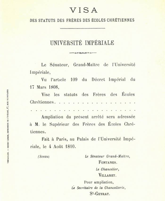 Visa des statuts