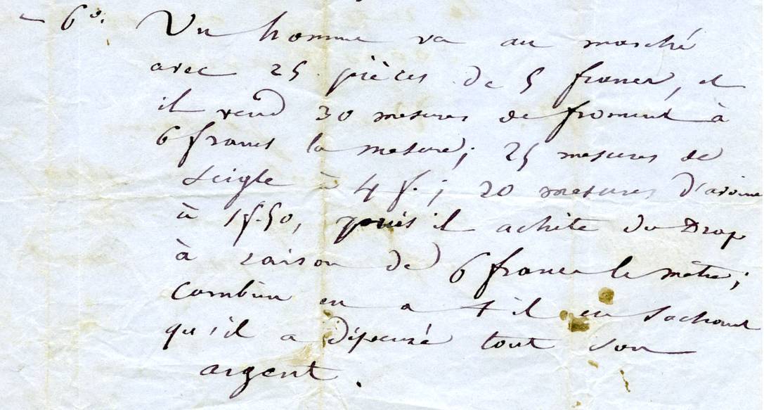 Problème d'arithmétique
