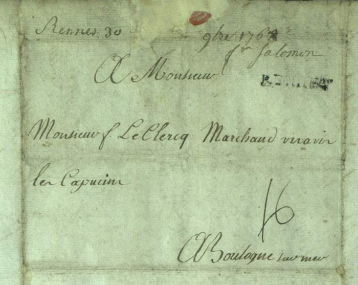 Destinataire d'une lettre