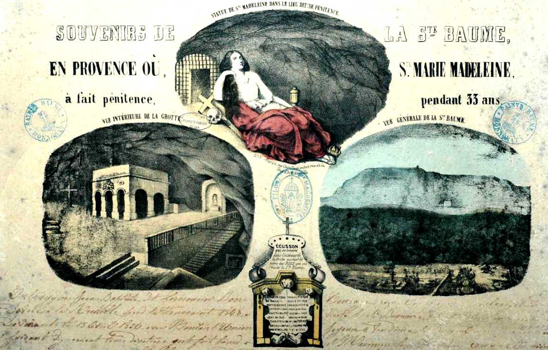 Carte souvenirs de la Sainte-Baume